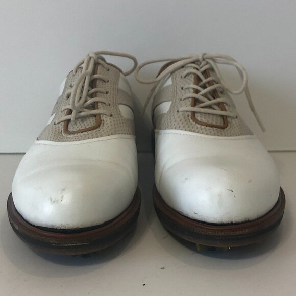 ECCO HydroMax Golf Shoes Women's Size 9/9.5 US 40 EU White Gray - Picture 2 of 12